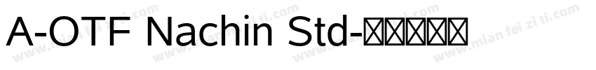 A-OTF Nachin Std字体转换